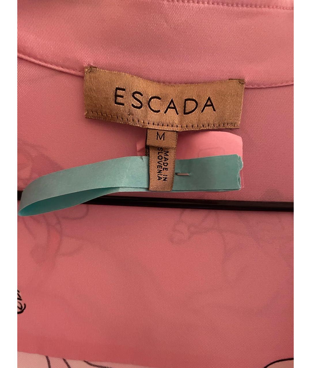 ESCADA Розовое шелковое платье, фото 3