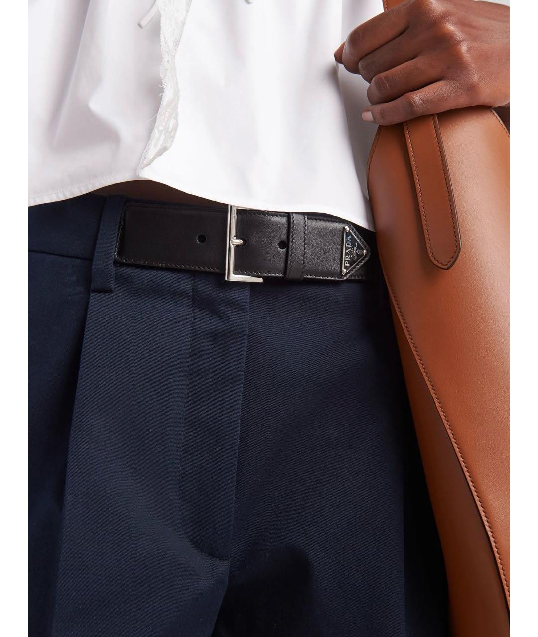 PRADA Черные шерстяные шорты, фото 8