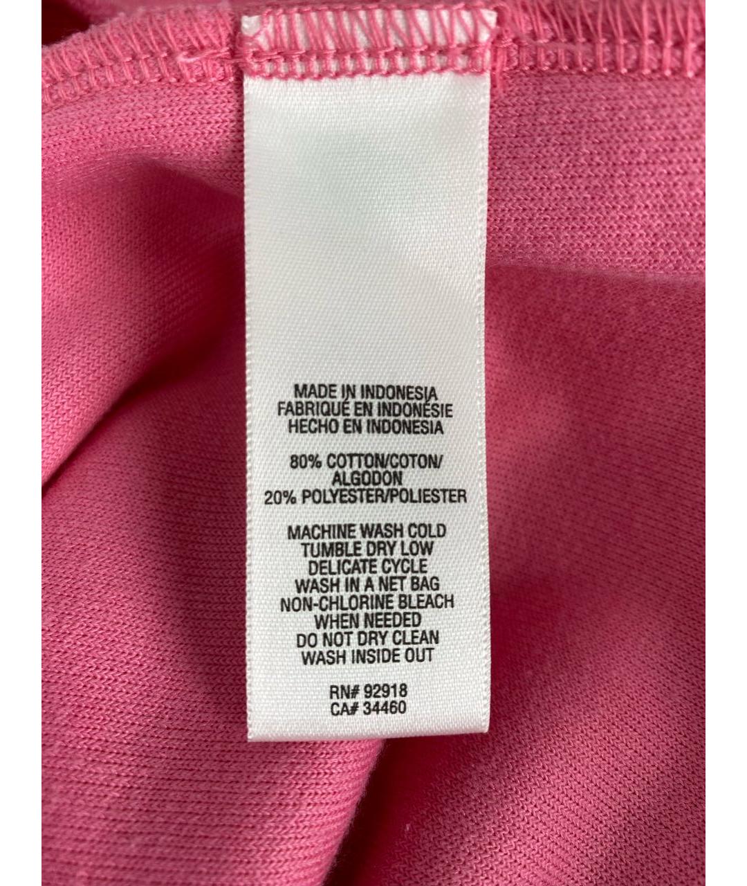 JUICY COUTURE Розовое хлопко-эластановое повседневное платье, фото 7