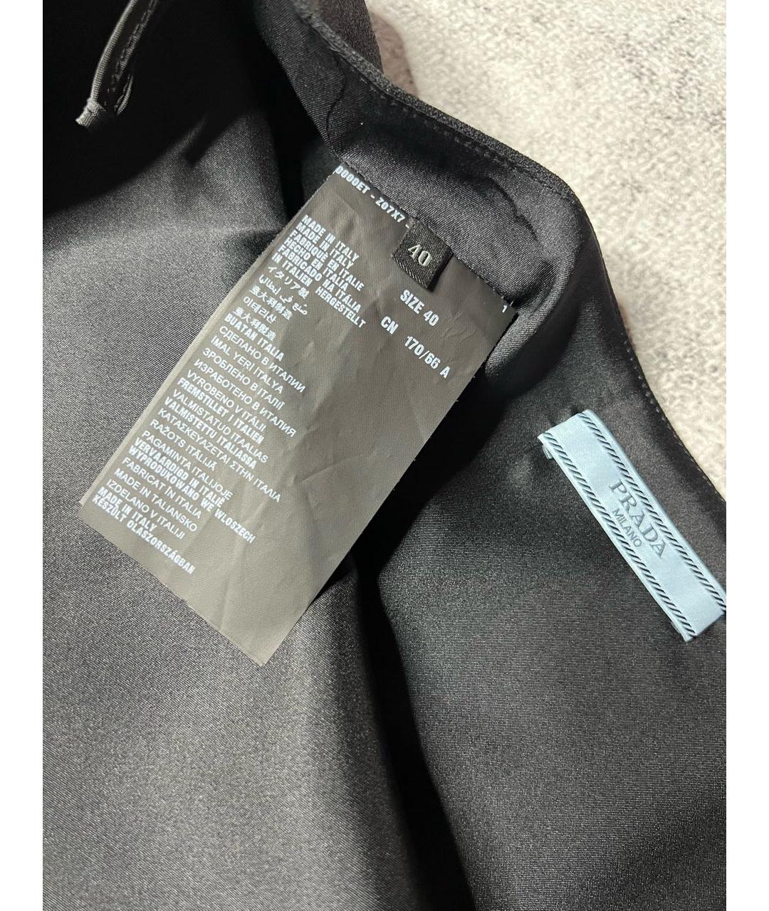 PRADA Черная юбка мини, фото 6