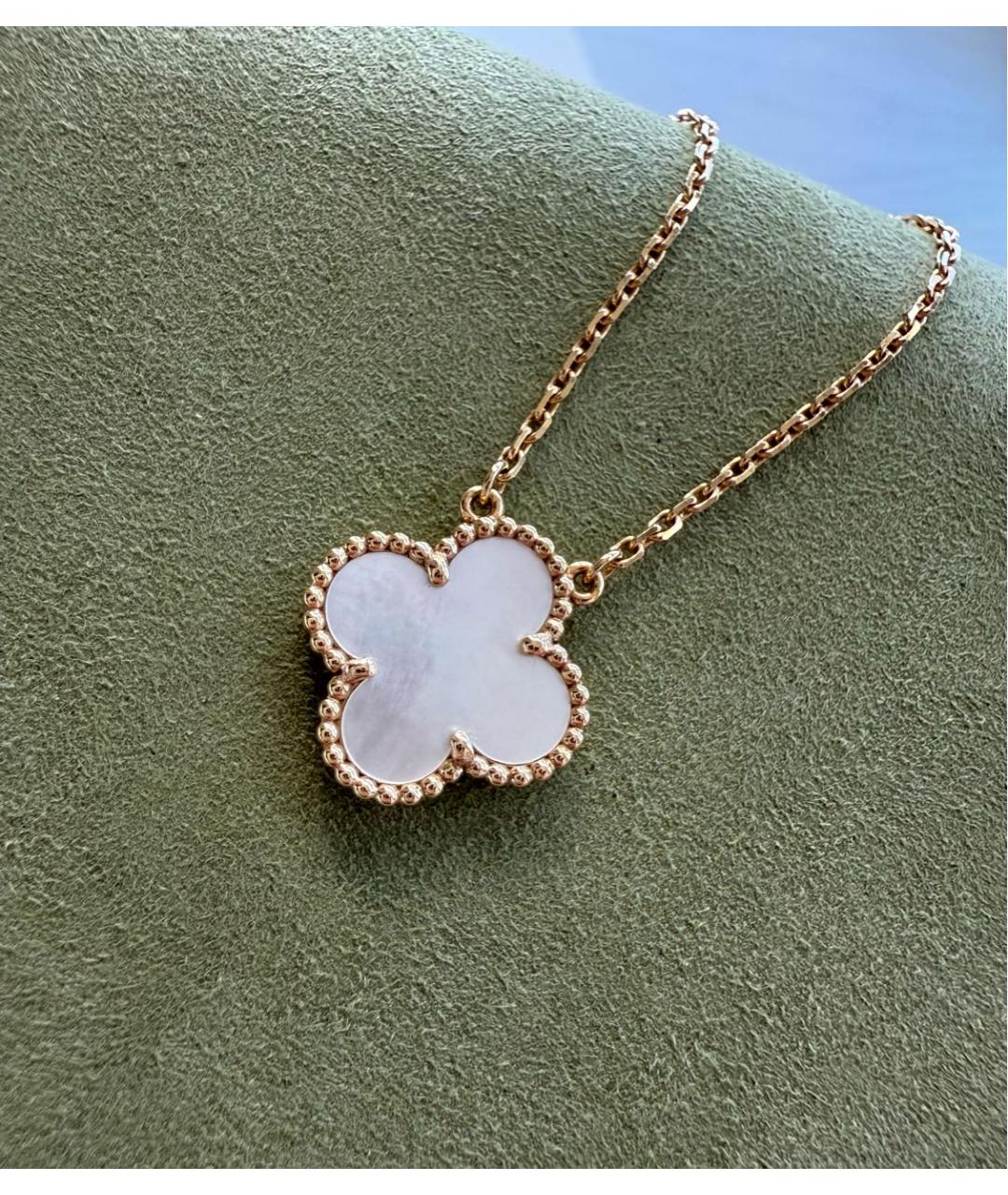 VAN CLEEF & ARPELS Белое колье из желтого золота, фото 6