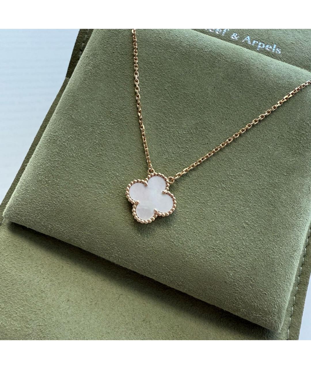 VAN CLEEF & ARPELS Белое колье из желтого золота, фото 4