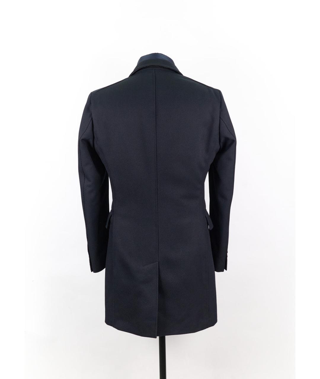 HUGO BOSS Синее полиэстеровое пальто, фото 2