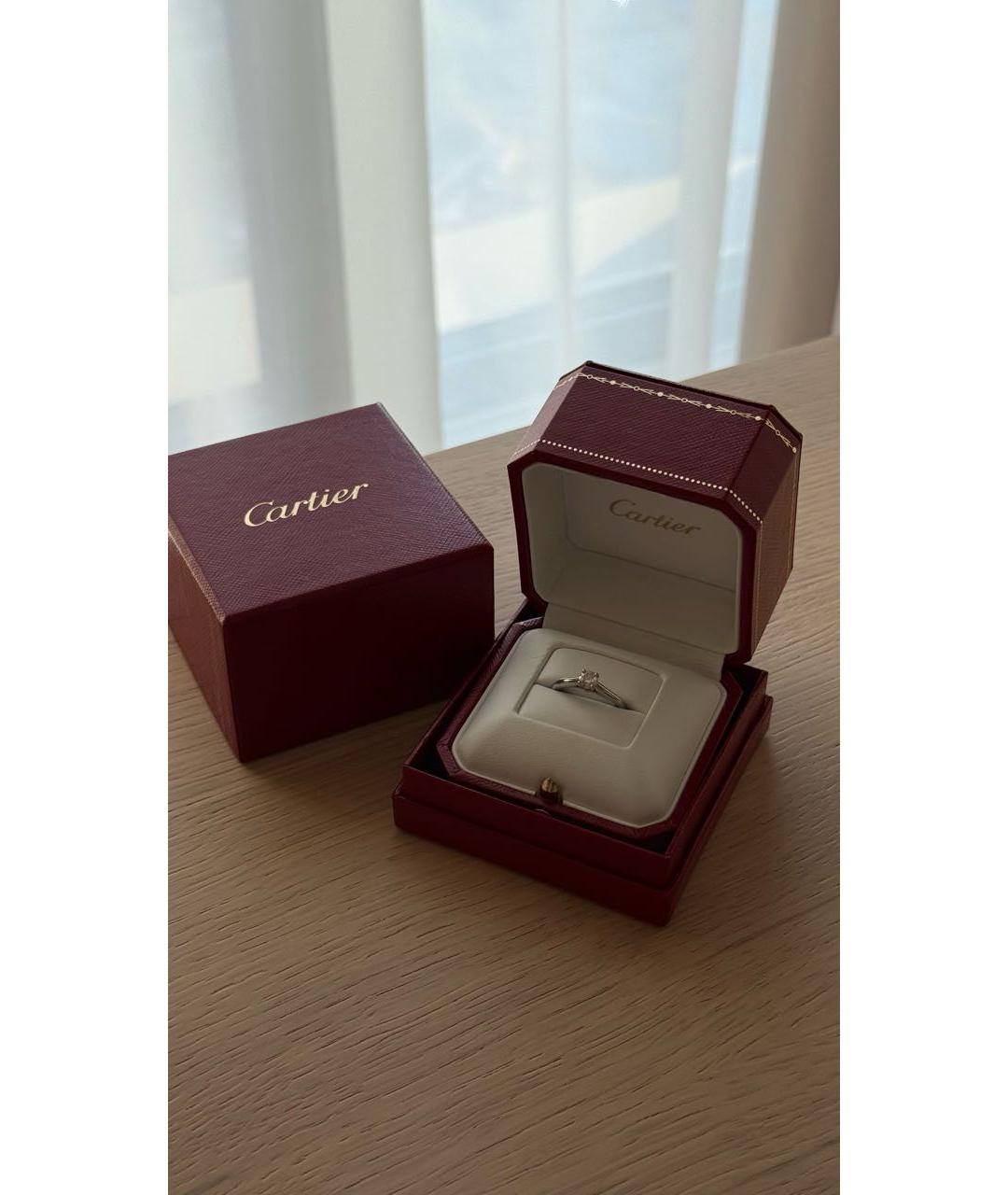 CARTIER Серебряное платиновое кольцо, фото 7