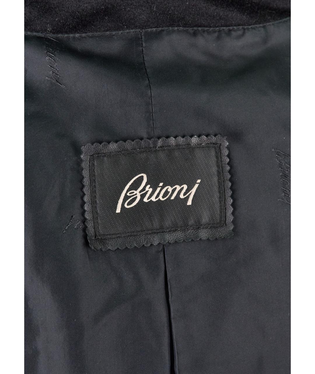 BRIONI Черное кашемировое пальто, фото 3