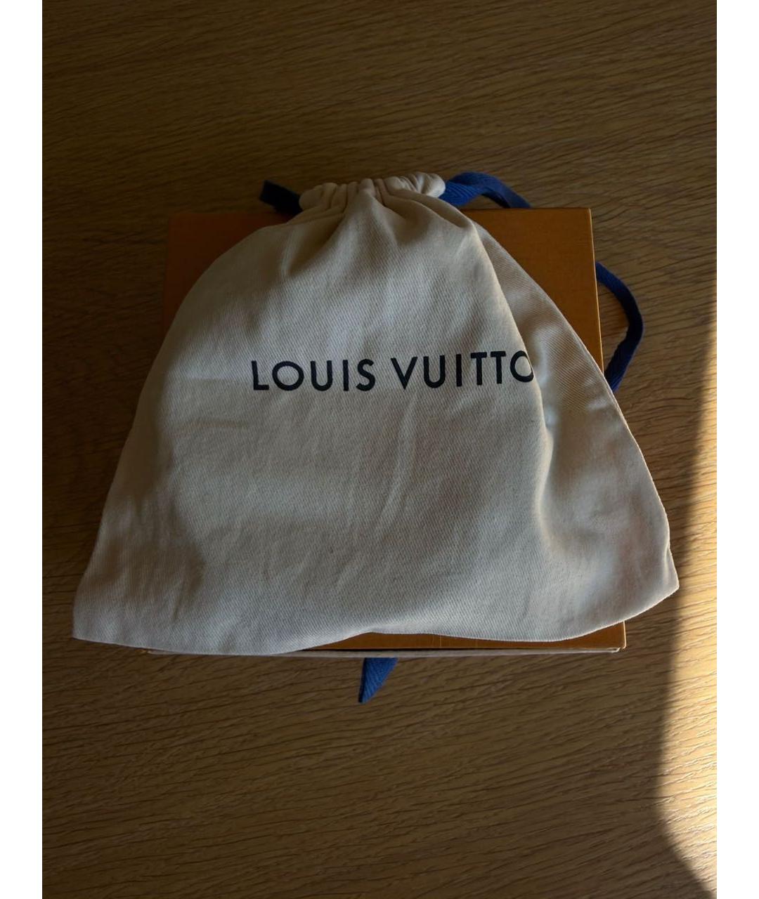 LOUIS VUITTON Серебрянный кожаный ремень, фото 2