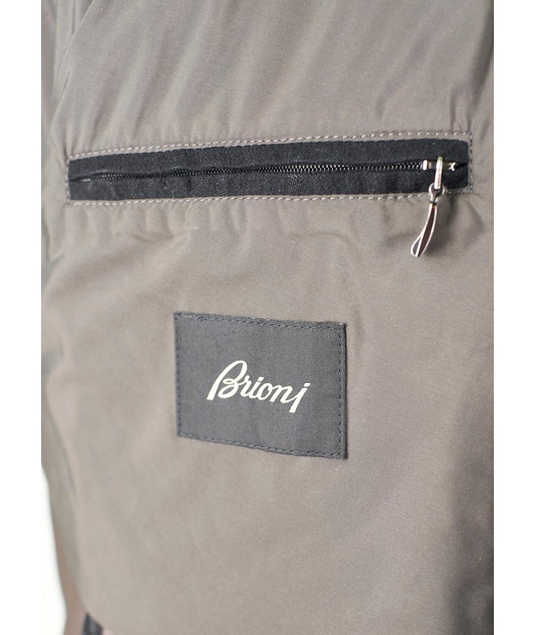 BRIONI Черное шерстяное пальто, фото 3