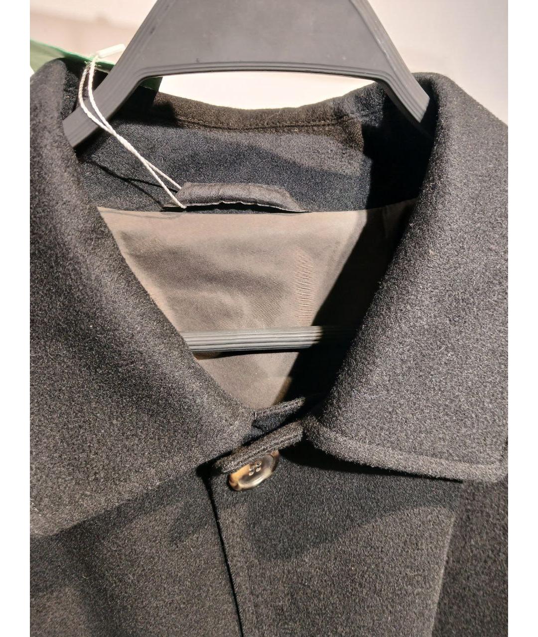 BRIONI Черное шерстяное пальто, фото 4