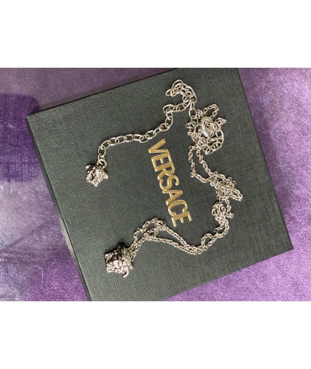 VERSACE Серебряное латунное колье, фото 3