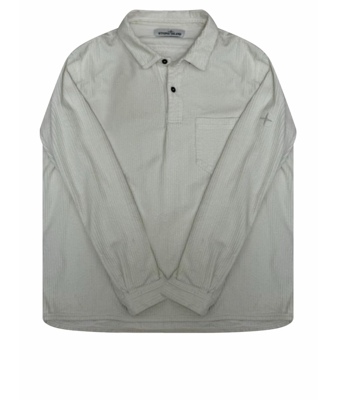 STONE ISLAND Белая кэжуал рубашка, фото 1