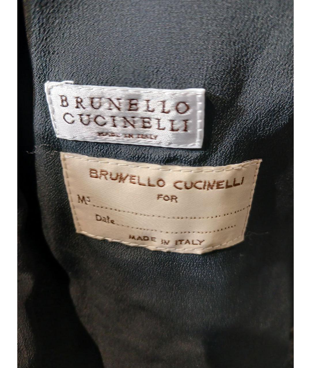 BRUNELLO CUCINELLI Серое шерстяное пальто, фото 3