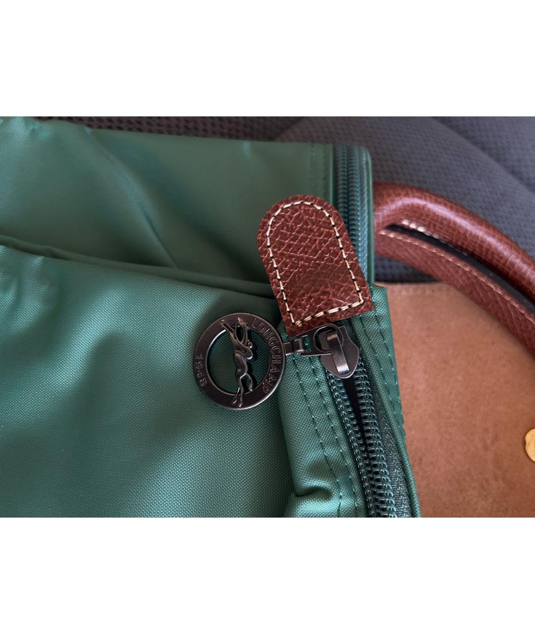 LONGCHAMP Зеленая дорожная/спортивная сумка, фото 7