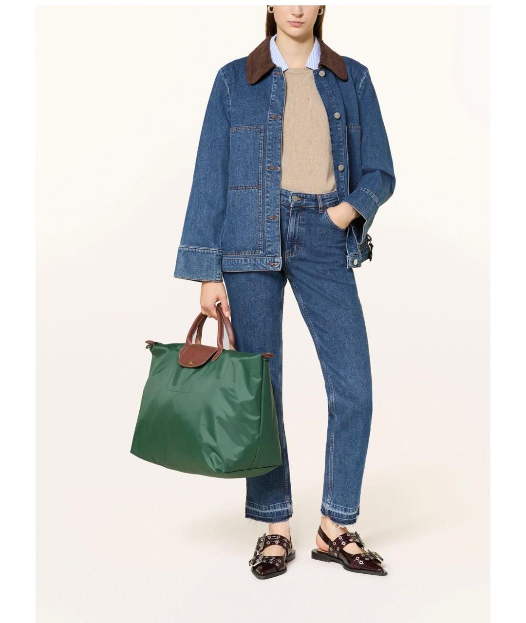 LONGCHAMP Зеленая дорожная/спортивная сумка, фото 3