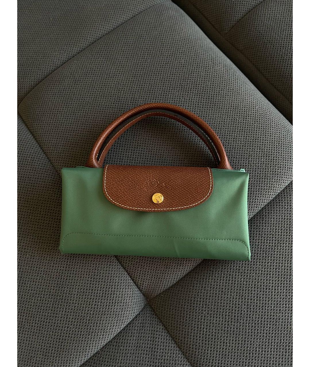 LONGCHAMP Зеленая дорожная/спортивная сумка, фото 5