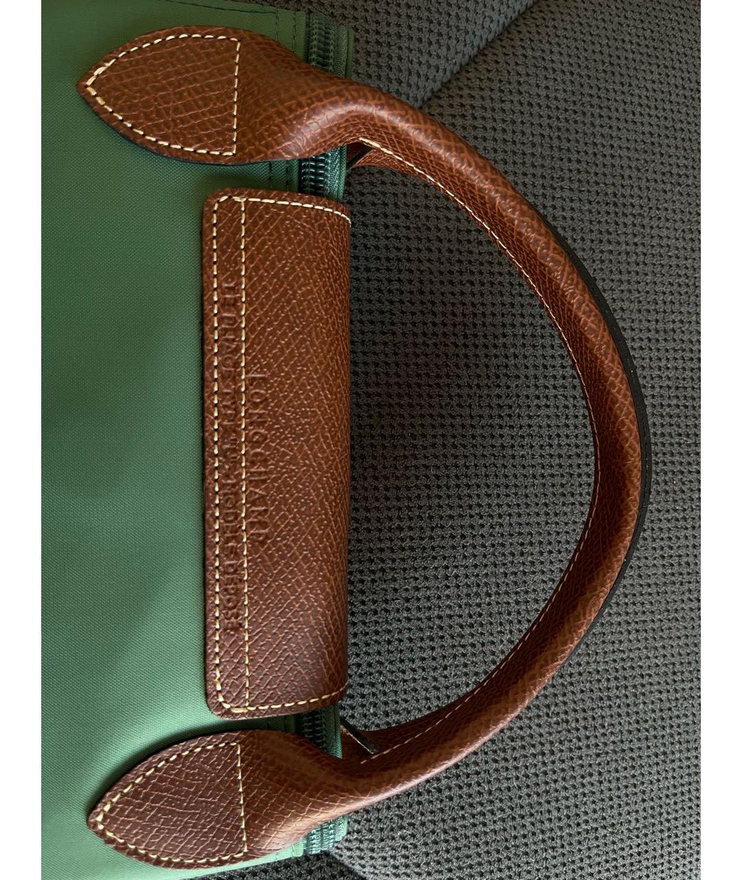 LONGCHAMP Зеленая дорожная/спортивная сумка, фото 8