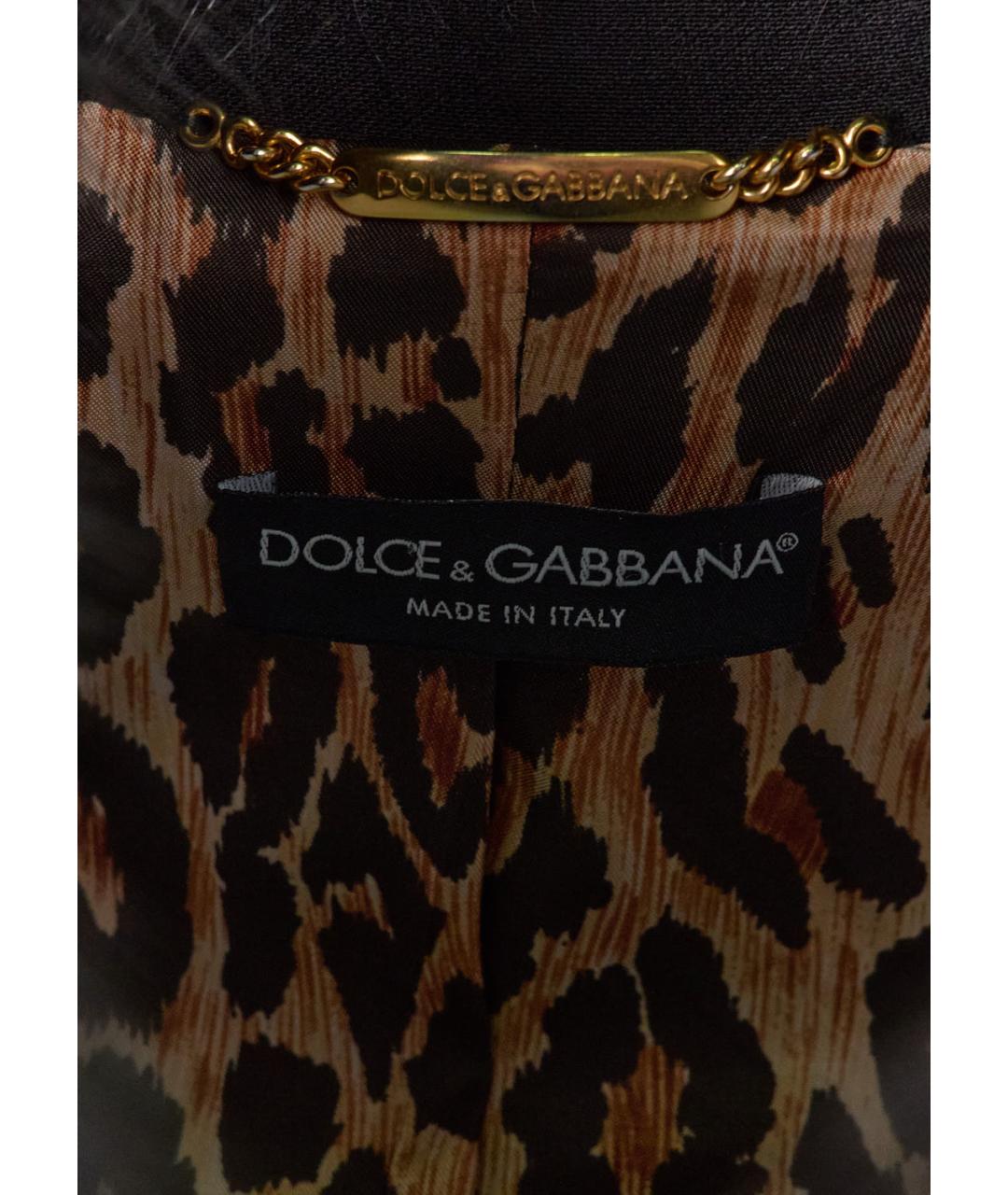 DOLCE&GABBANA Черное пальто, фото 3