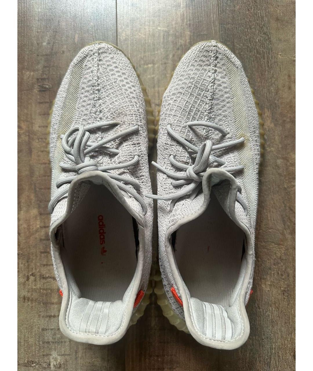 YEEZY Серые синтетические низкие кроссовки / кеды, фото 2