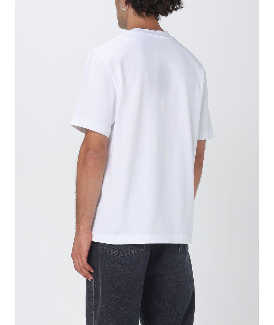 JACQUEMUS Белая хлопковая футболка, фото 4