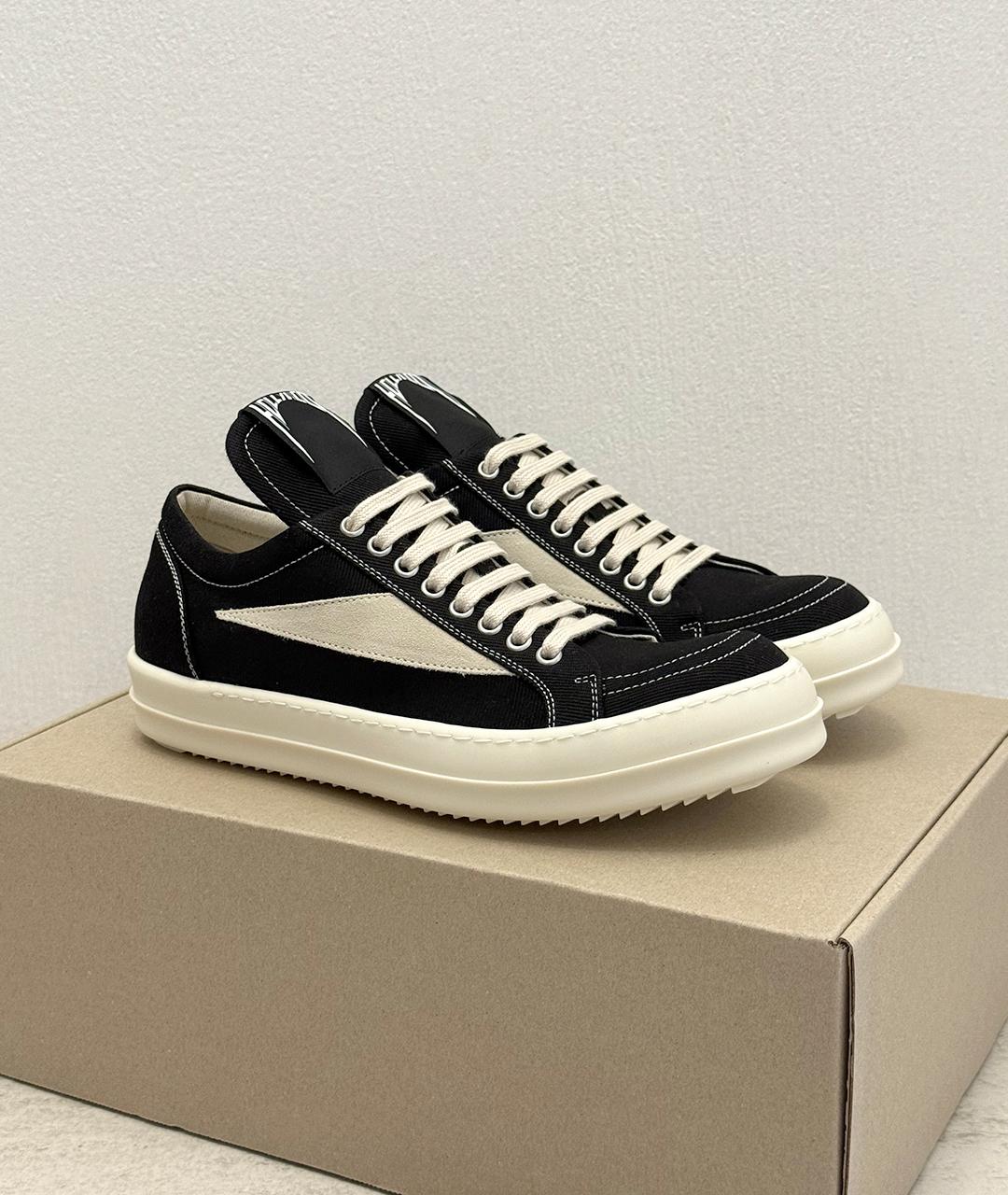 RICK OWENS Черные кеды, фото 2