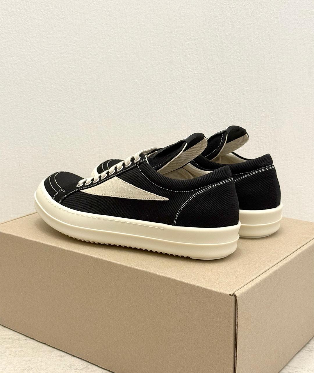 RICK OWENS Черные кеды, фото 7