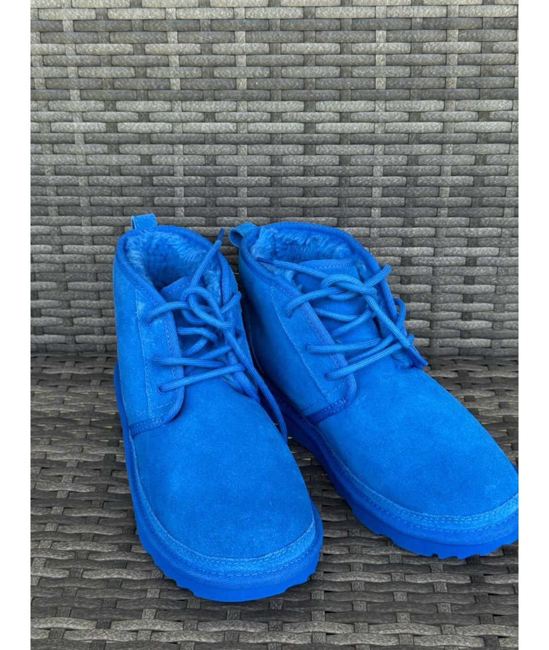 UGG AUSTRALIA Синие замшевые ботинки, фото 2