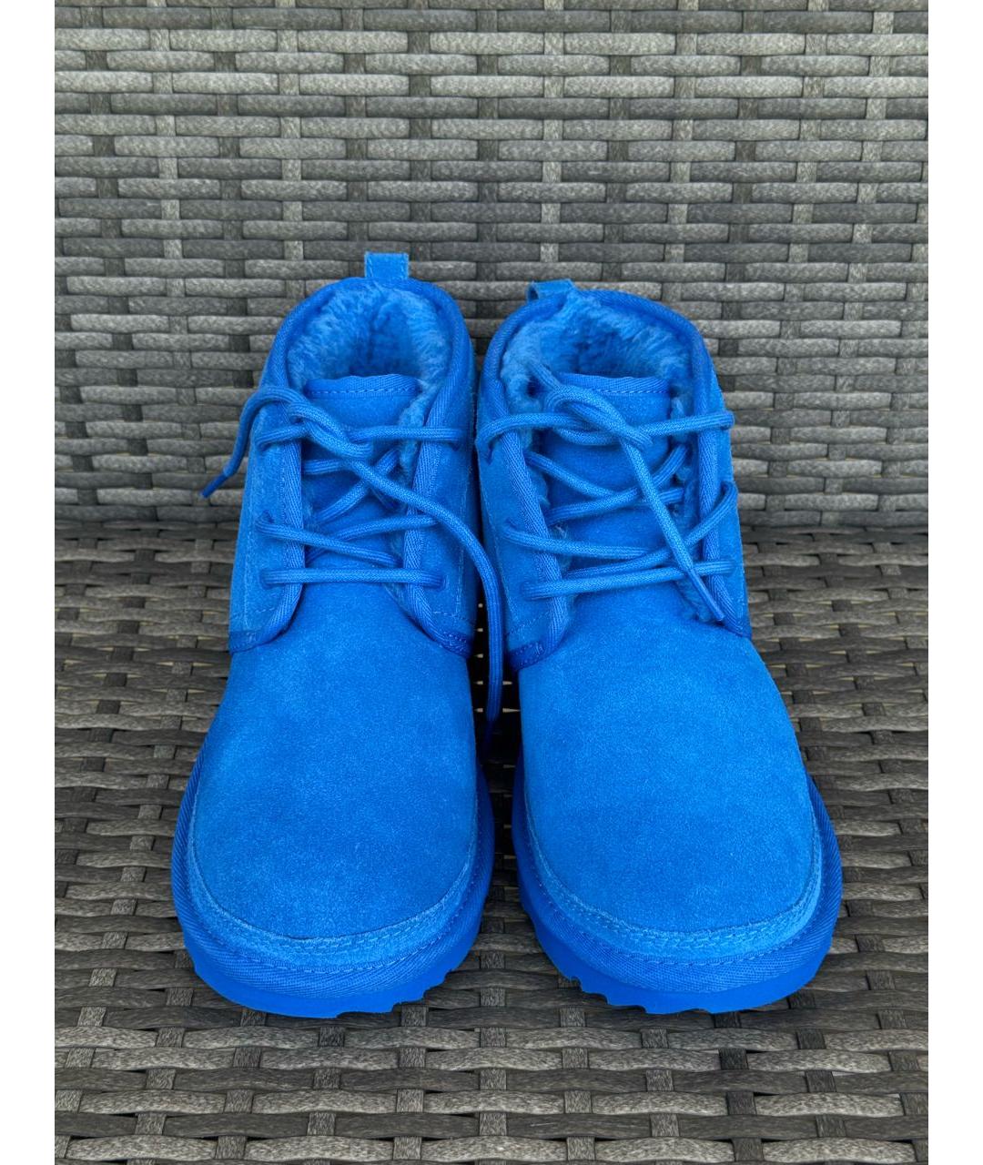 UGG AUSTRALIA Синие замшевые ботинки, фото 3