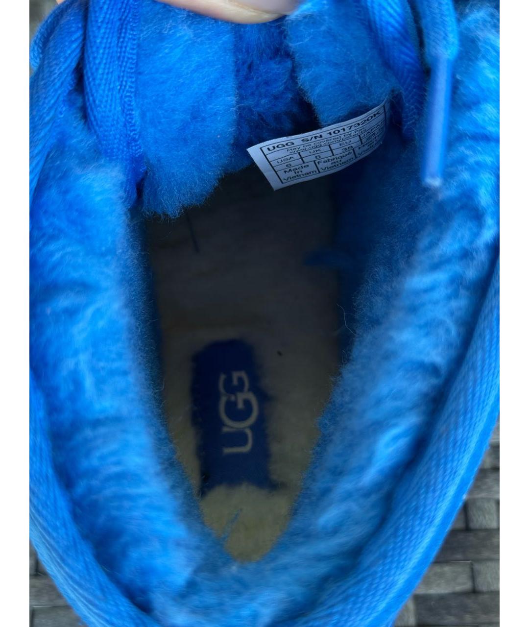 UGG AUSTRALIA Синие замшевые ботинки, фото 7