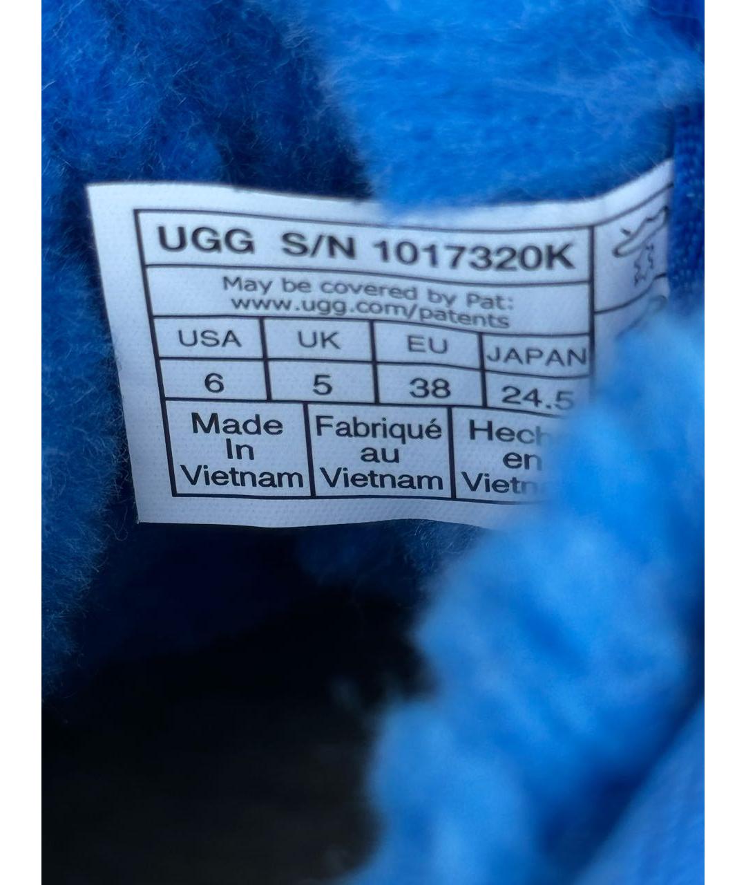 UGG AUSTRALIA Синие замшевые ботинки, фото 8