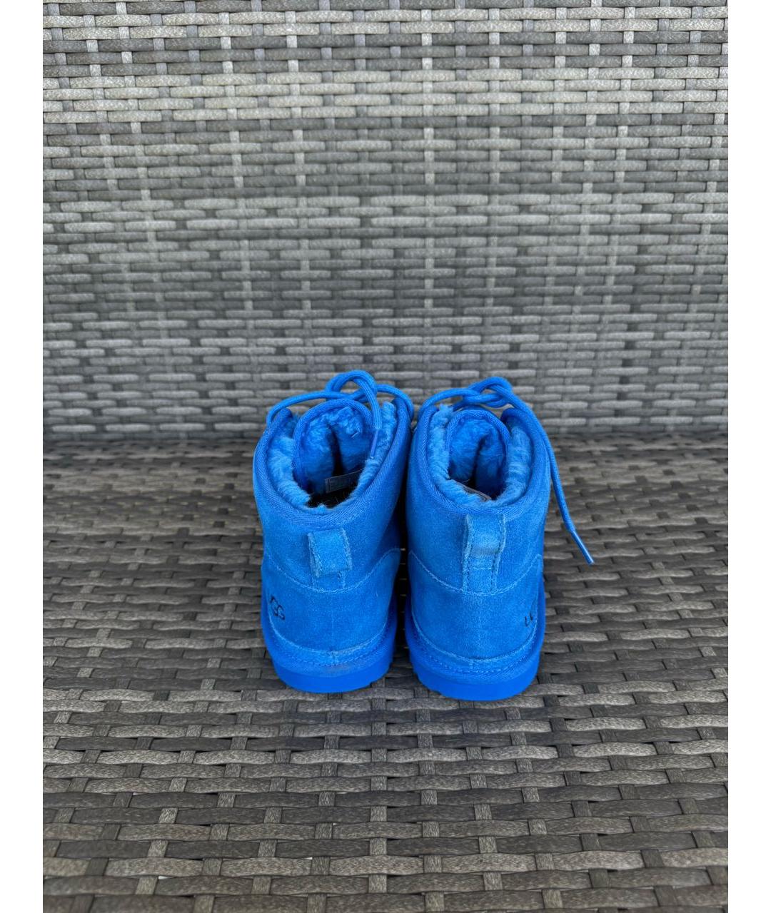 UGG AUSTRALIA Синие замшевые ботинки, фото 6