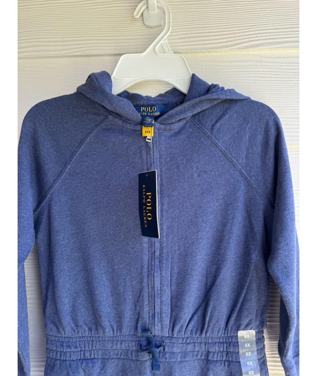 POLO RALPH LAUREN Синий хлопковый комбинезон, фото 4