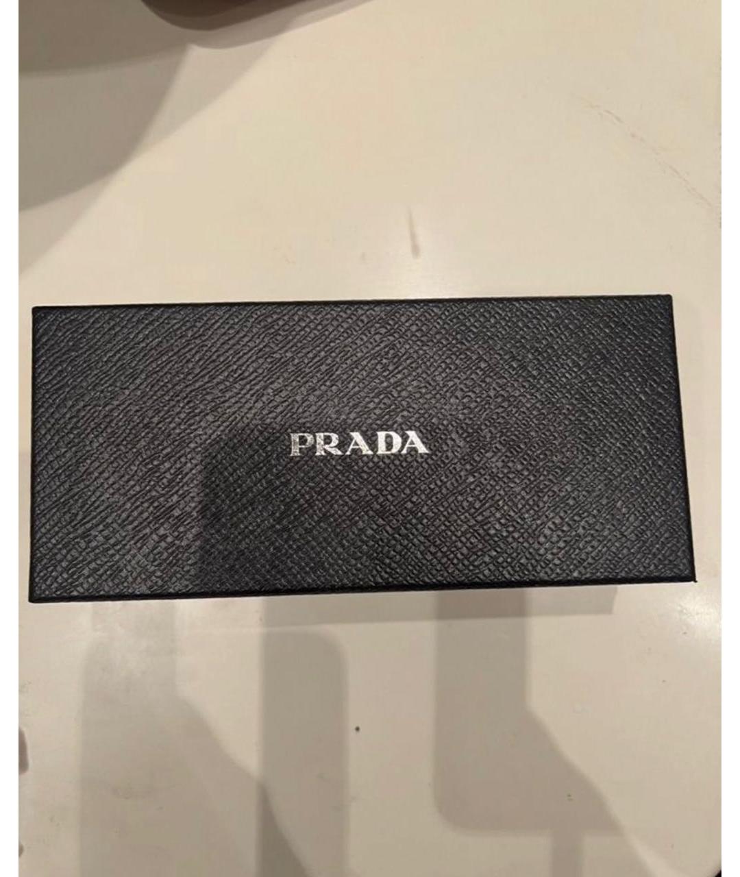 PRADA Черные пластиковые солнцезащитные очки, фото 4