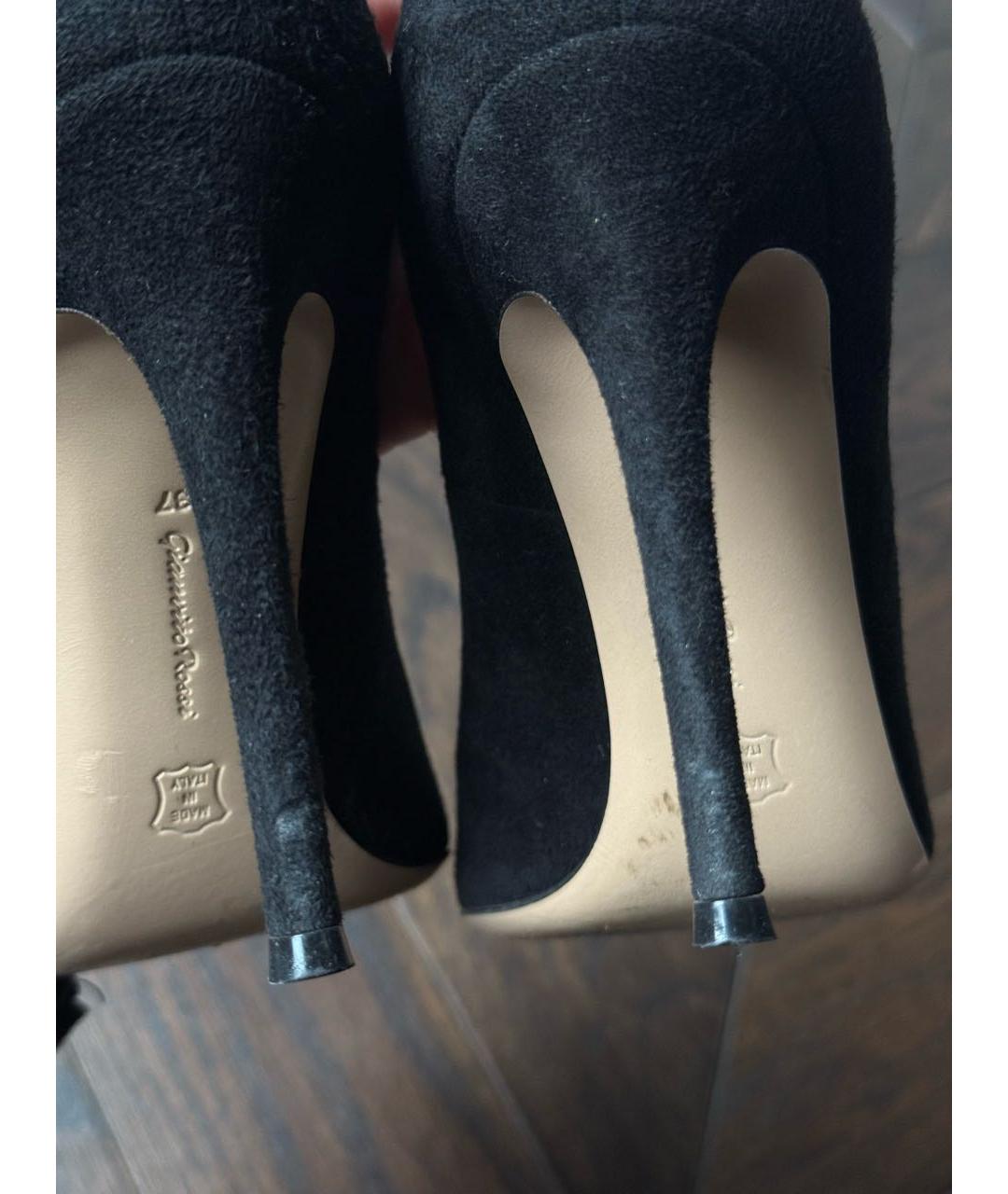 GIANVITO ROSSI Черные замшевые туфли, фото 6