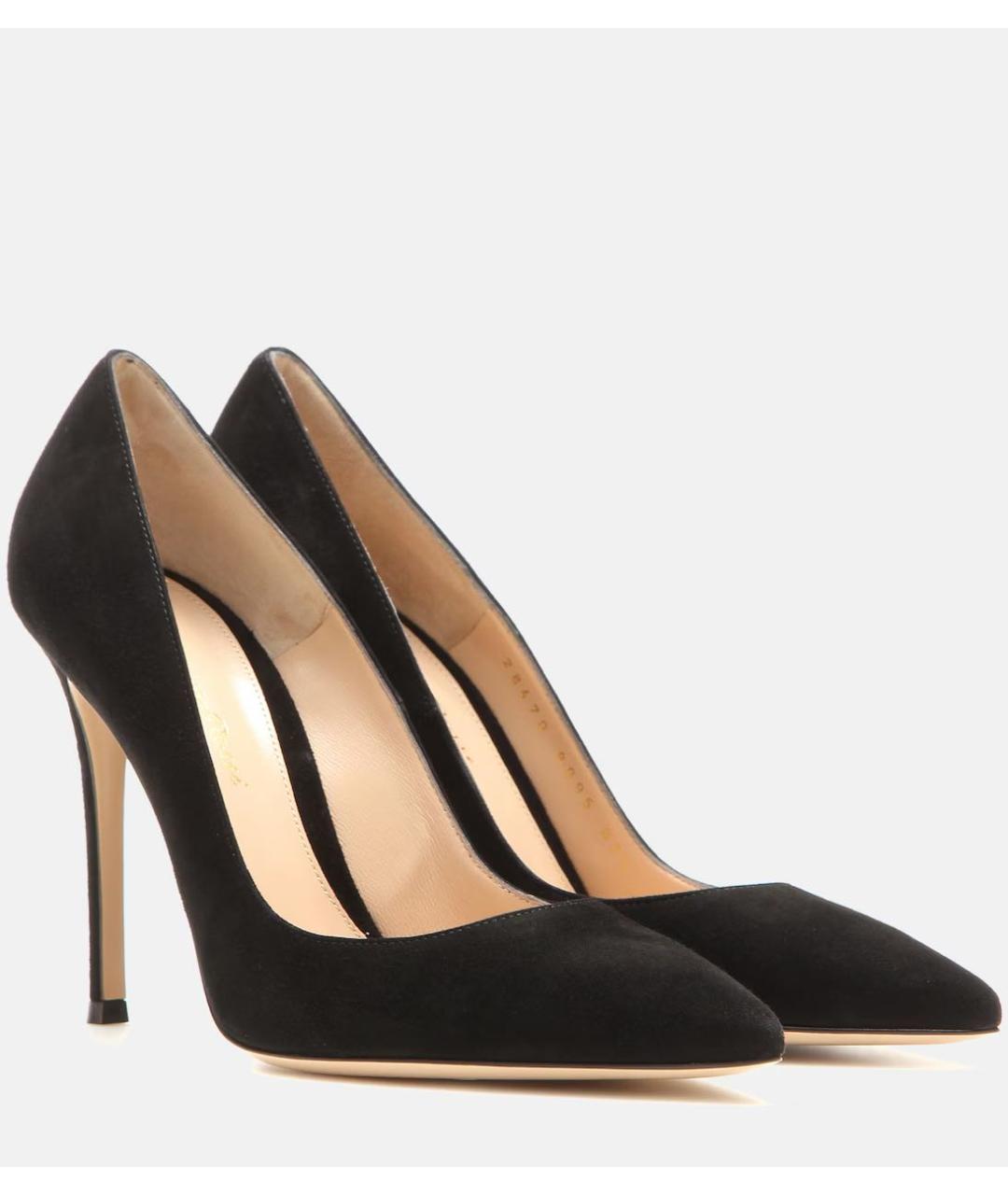 GIANVITO ROSSI Черные замшевые туфли, фото 7