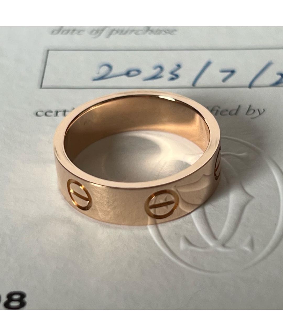 CARTIER Золотое кольцо из розового золота, фото 5