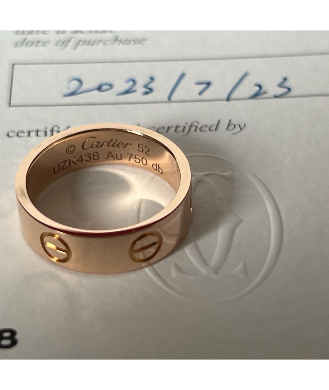 CARTIER Золотое кольцо из розового золота, фото 4