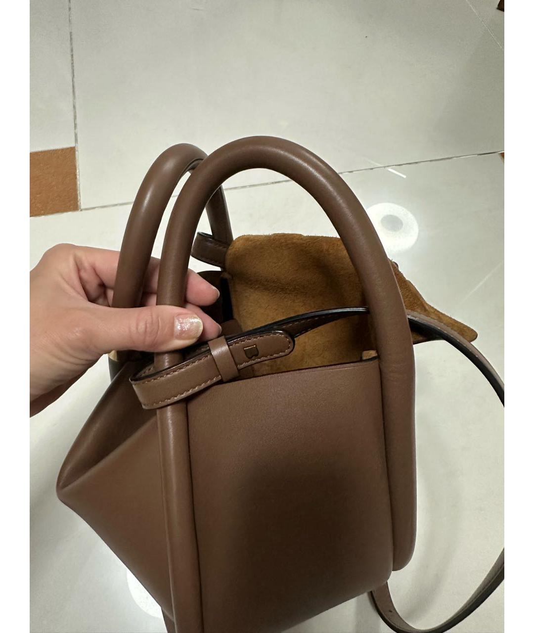 BOYY Коричневая кожаная сумка через плечо, фото 5