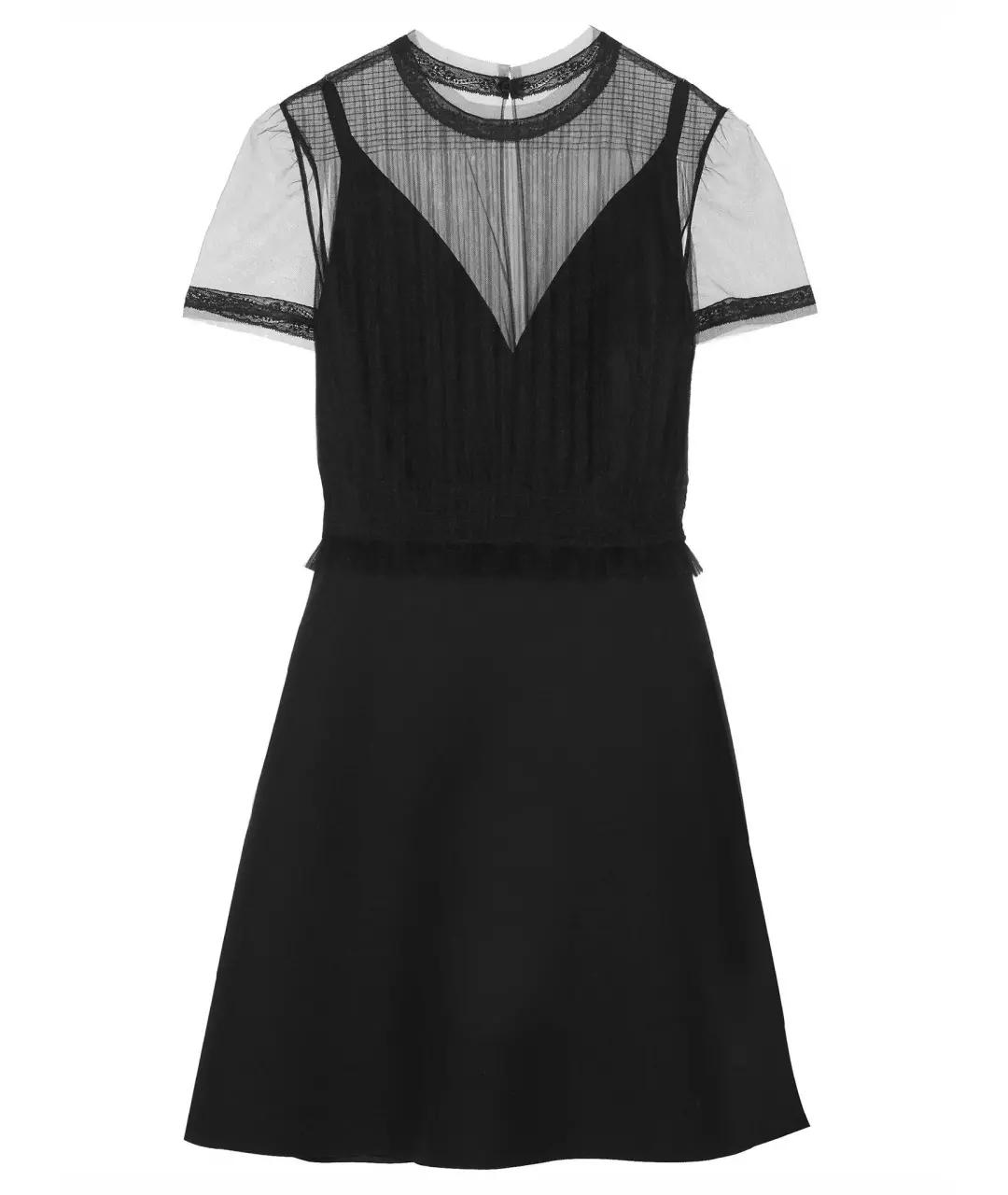 VALENTINO Черное коктейльное платье, фото 1