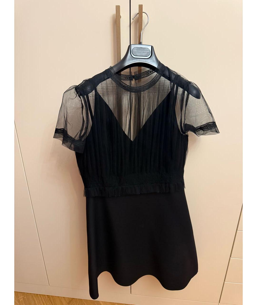 VALENTINO Черное коктейльное платье, фото 2
