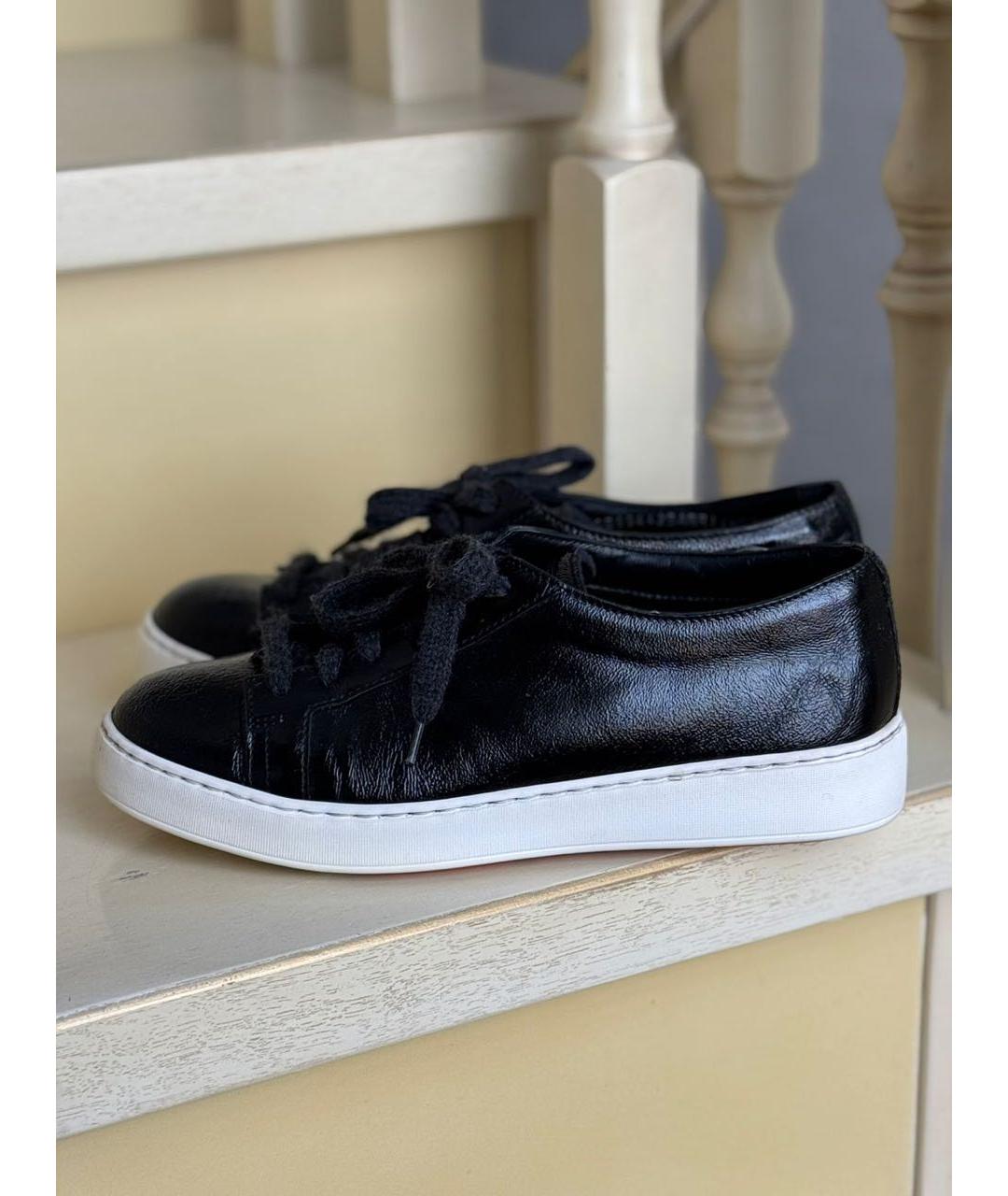 SANTONI Черные кеды, фото 9