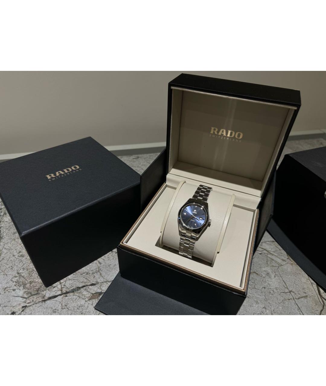 RADO Серебряные стальные часы, фото 5