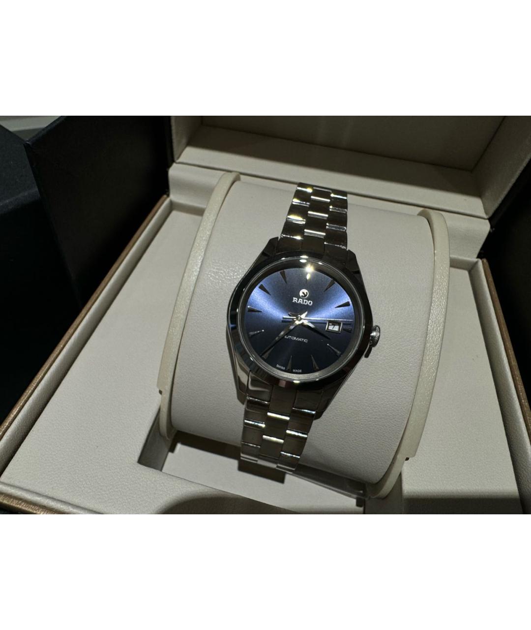 RADO Серебряные стальные часы, фото 2