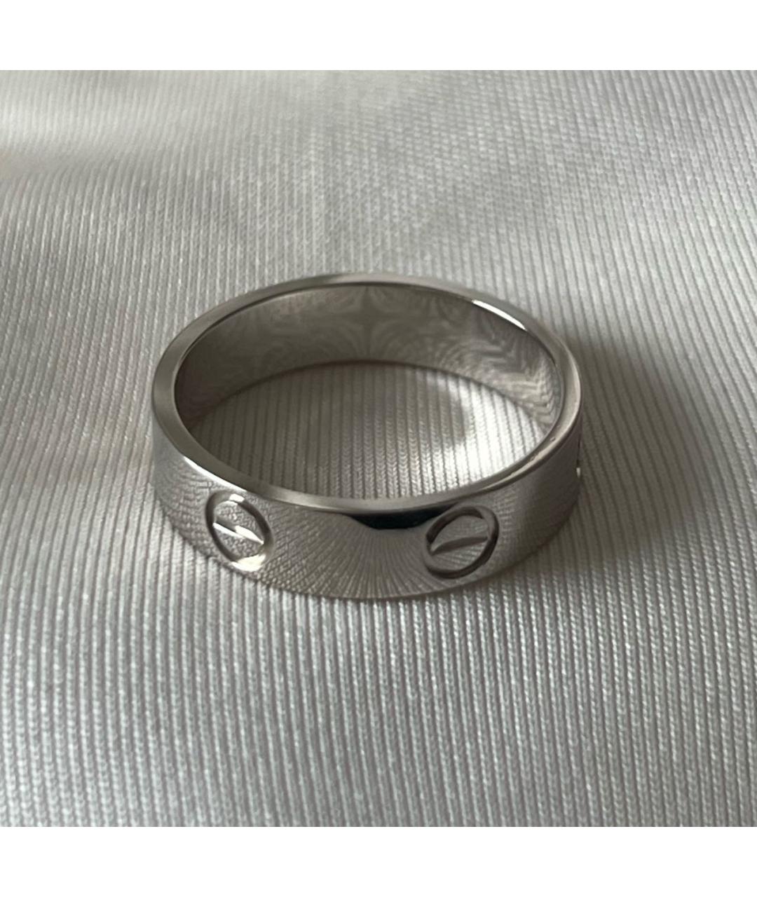 CARTIER Антрацитовое кольцо из белого золота, фото 6