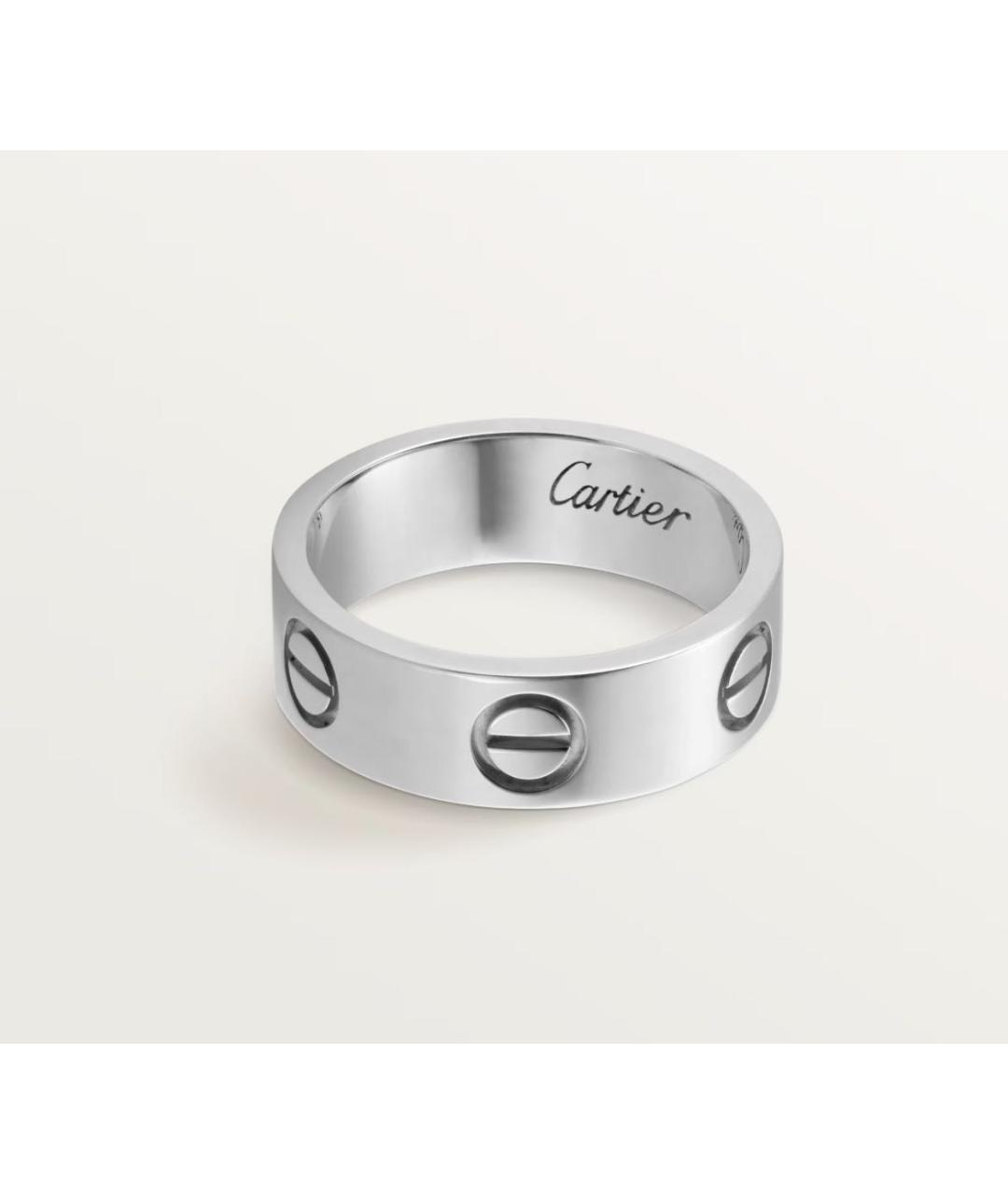 CARTIER Антрацитовое кольцо из белого золота, фото 8