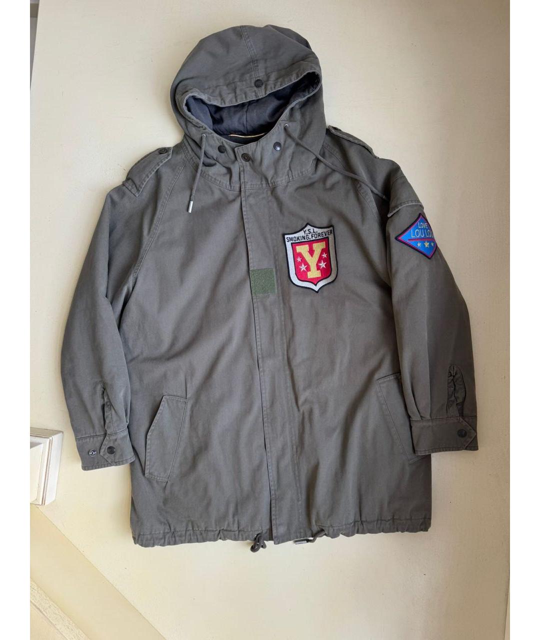 SAINT LAURENT Хаки парка, фото 9