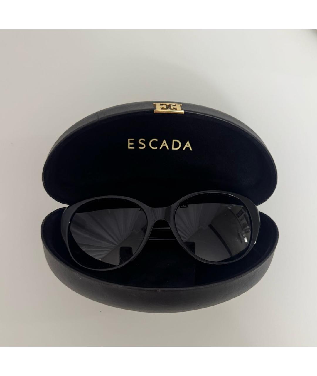ESCADA Черные пластиковые солнцезащитные очки, фото 4