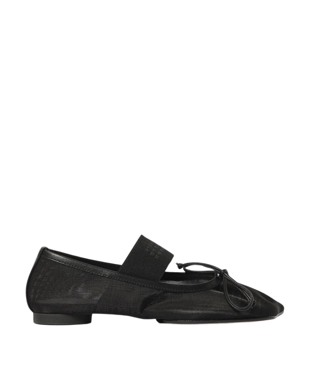 MM6 MAISON MARGIELA Черные текстильные балетки, фото 1