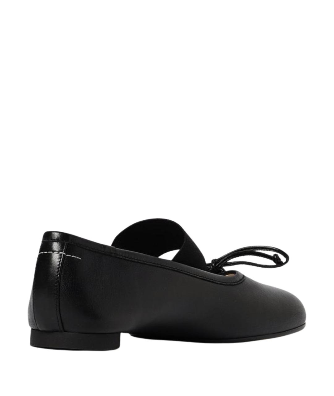MM6 MAISON MARGIELA Черные кожаные балетки, фото 3