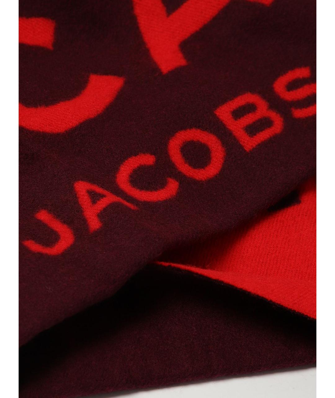 MARC JACOBS Бордовый шерстяной шарф, фото 3