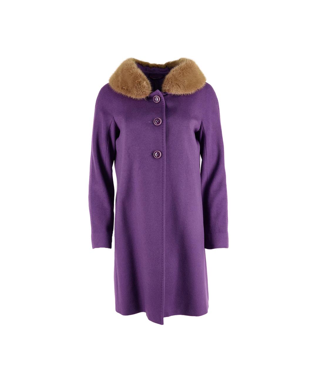 MAX MARA Фиолетовое кашемировое пальто, фото 6