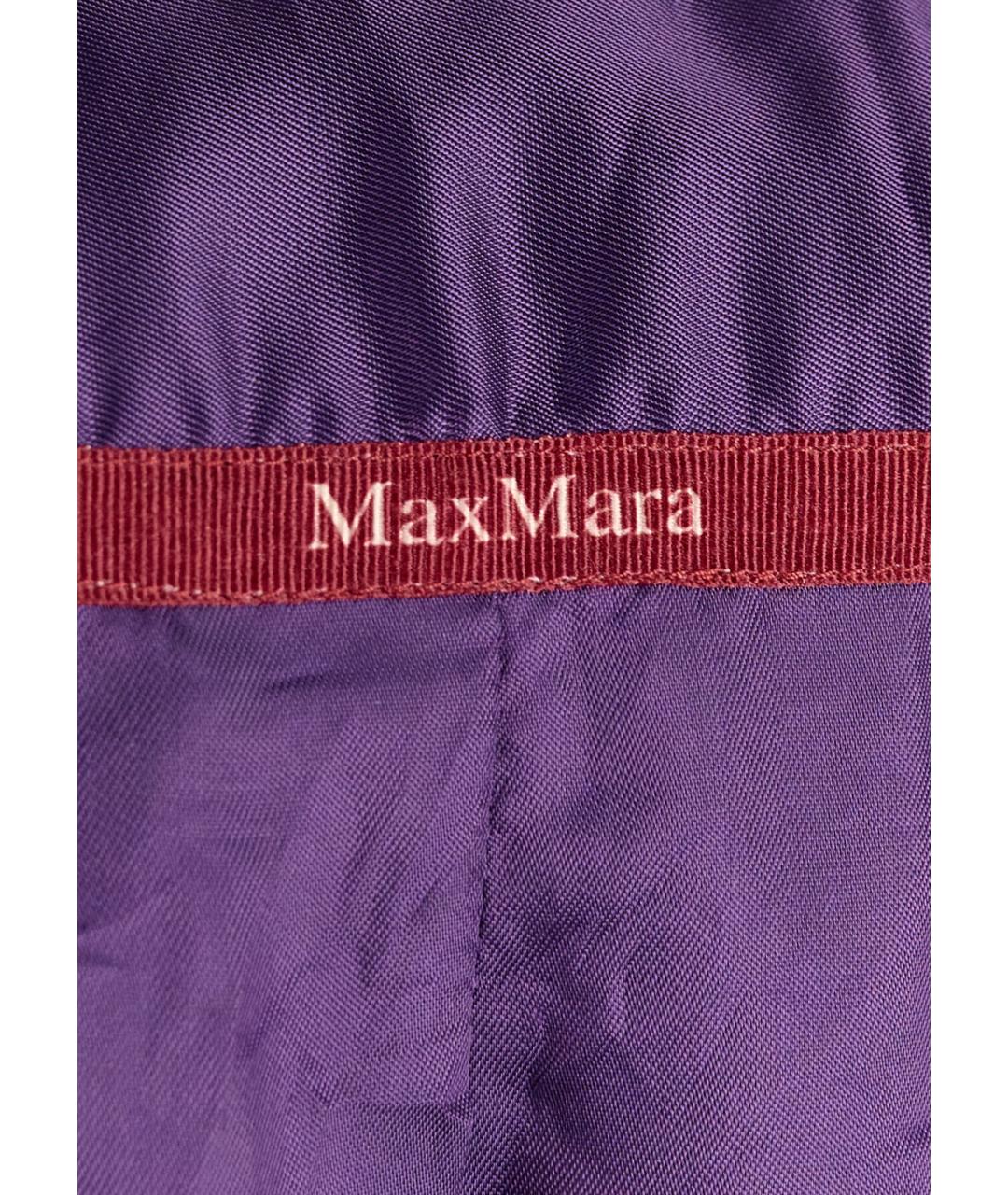 MAX MARA Фиолетовое кашемировое пальто, фото 5